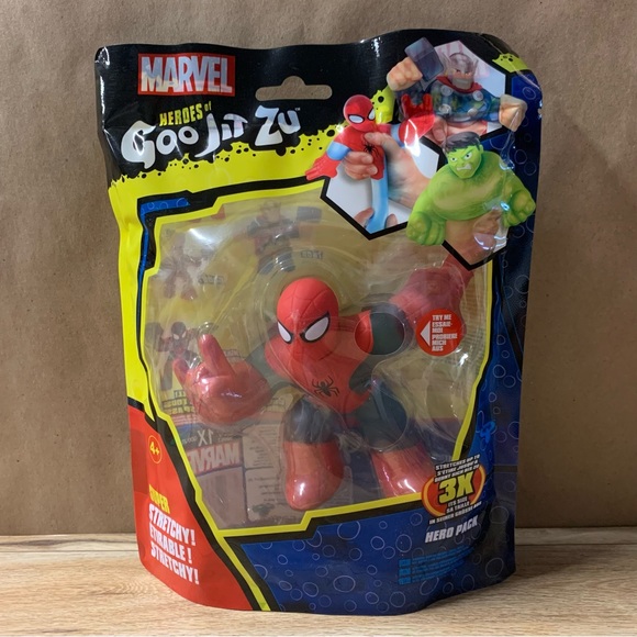 New! Heroes Goo Jit Zu Marvel Radioactive Spider Man Hero Pack Spider-Man - Picture 1 of 3